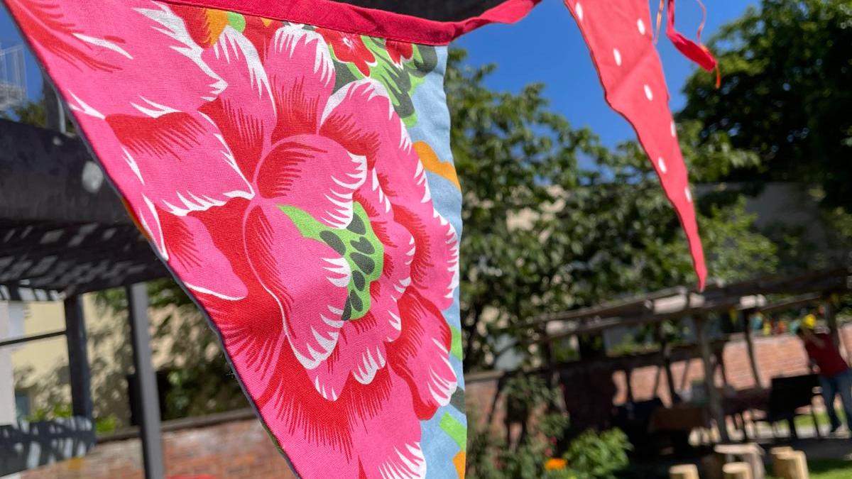 Wimpel beim Familienfest