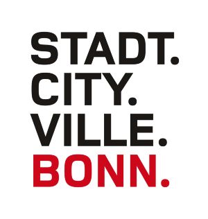 Logo Stadt Bonn mit rotem Schriftzug