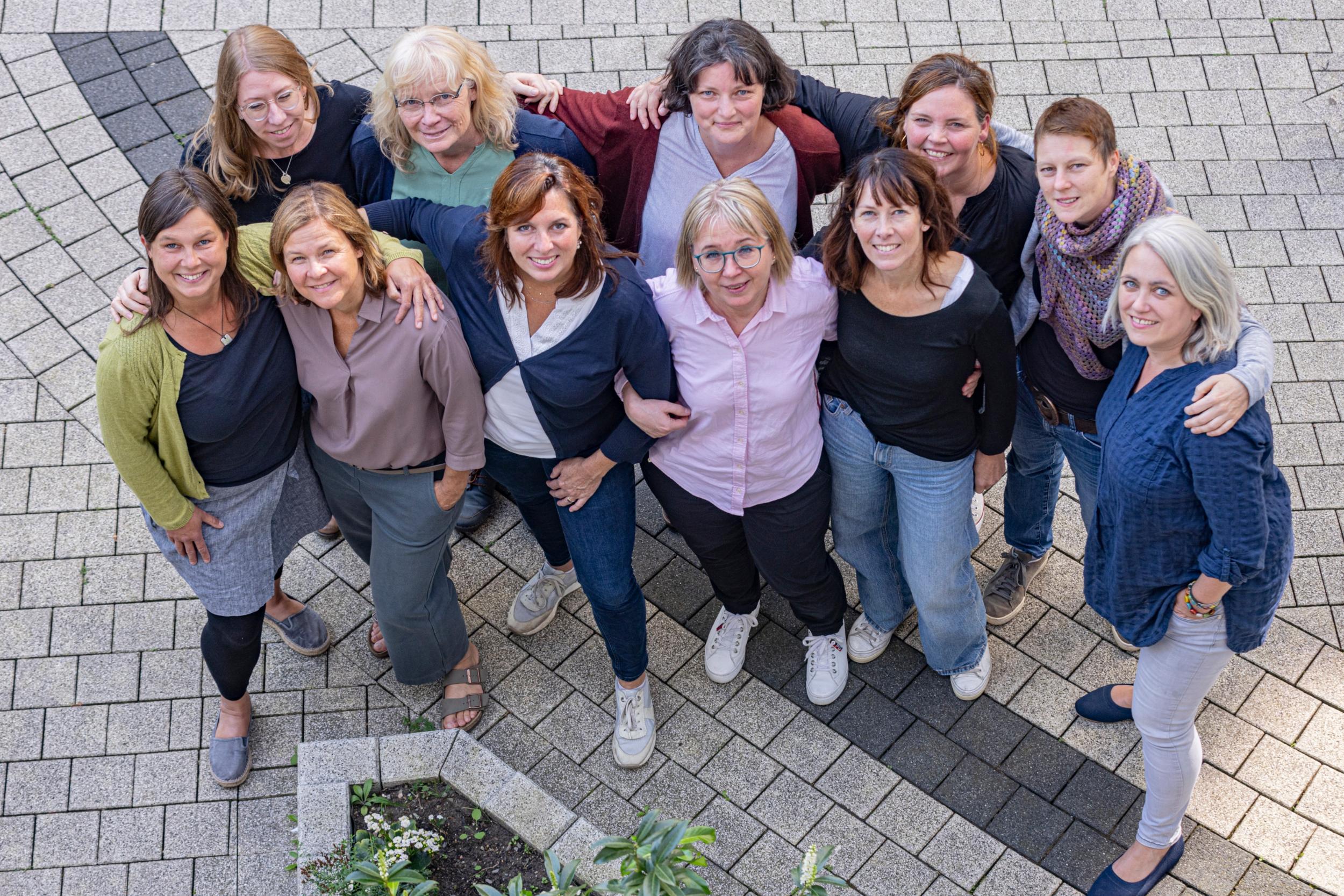Foto des Frühe Hilfen Teams mit allen Mitarbeiter*innen